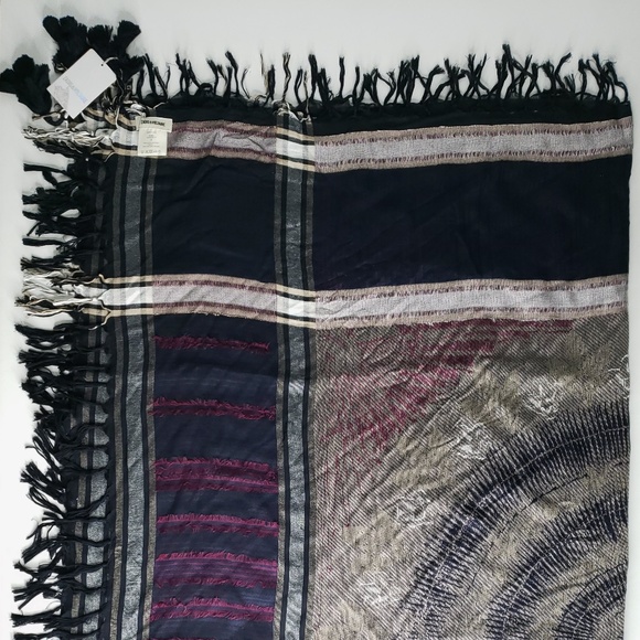 ** SOLD **  Zadig & Voltaire Blanket Scarf - Picture 2 of 6